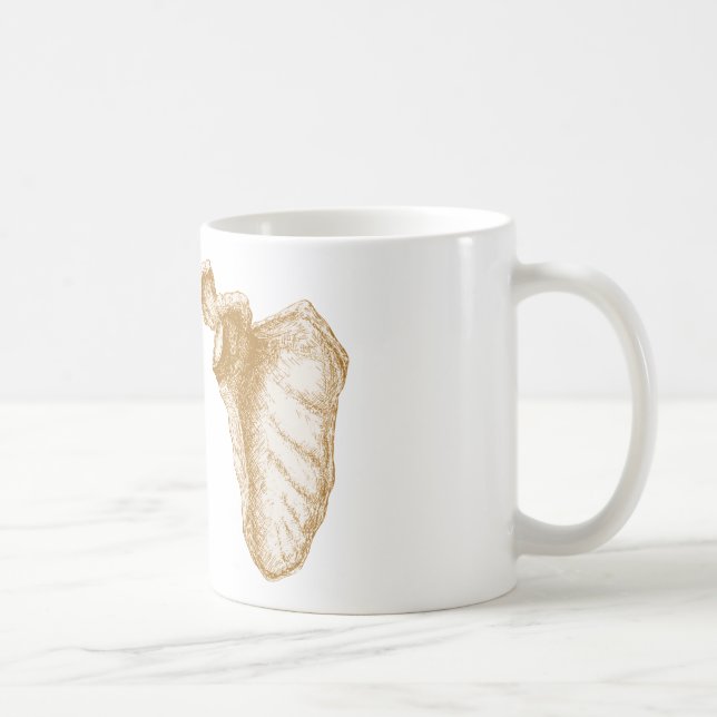 Taza De Café Sepia del omóplato (Derecha)