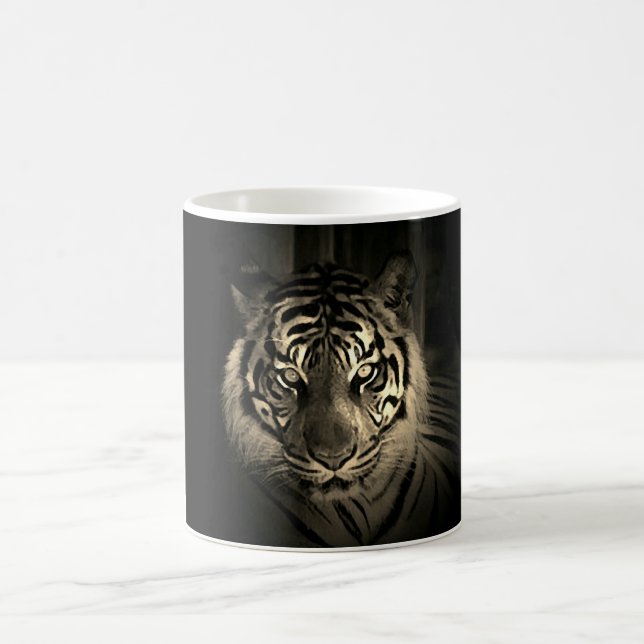 Taza De Café Sepia Tiger (Centro)