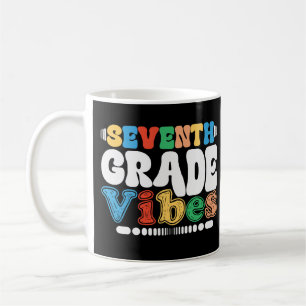 Taza De Café Séptimo Grado Vibes Estudiante de Enseñanza de Sép