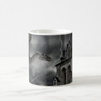 Taza De Café Sequedad gótica oscura en la noche