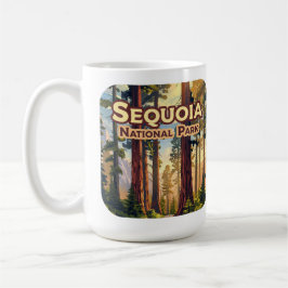 Taza De Café Sequoia National Park California Tree Retro