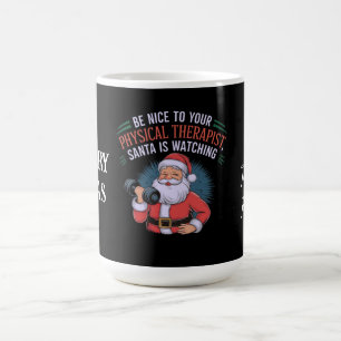 Taza De Café Ser amable con tu terapeuta físico, Santa Waters