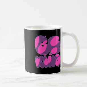 Taza De Café Ser Amable Pegatina Rosa Y Púrpura