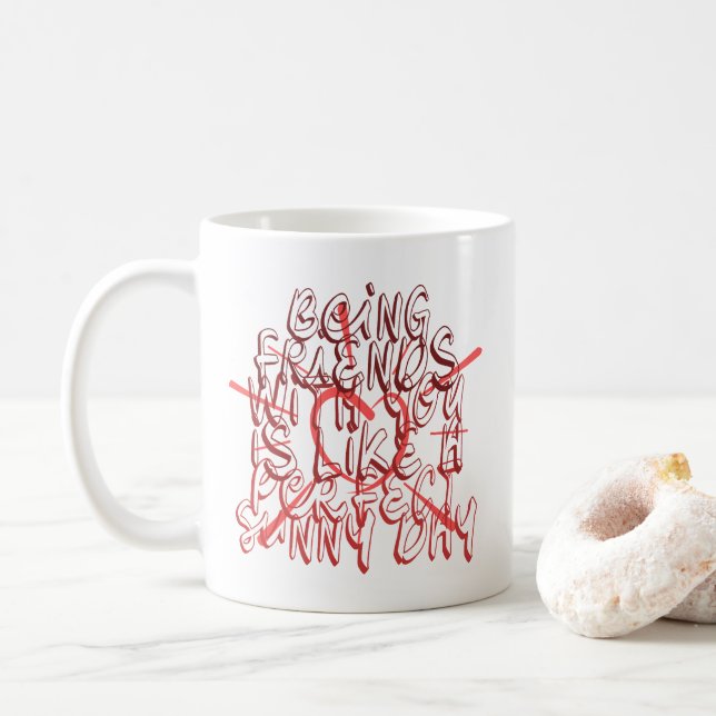 Taza De Café Ser amigos contigo es como un día soleado perfecto (Con donut)