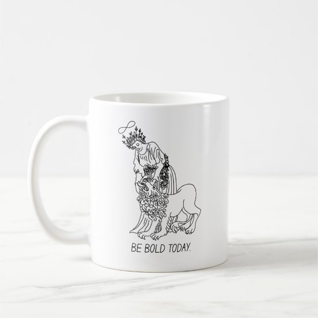 Taza De Café Ser audaz hoy en día la manipulación motivadora (Izquierda)