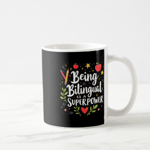 Taza De Café Ser Bilingüe Es Un Superpoder De Vuelta Al Colegio