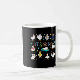 Taza De Café Ser diferente autismo ganso educación especial