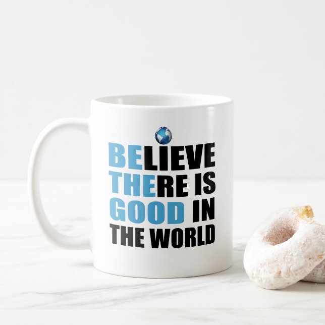 Taza De Café Ser el bueno Inspirador | Motivador (Con donut)