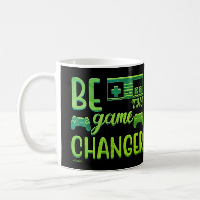 Taza De Café SER EL CAMBIO DE JUEGOS inspirador (Izquierda)