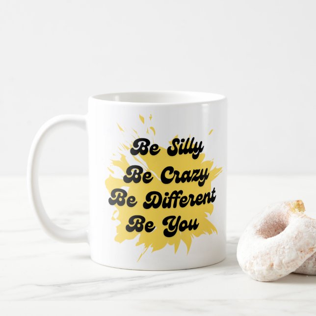 Taza De Café Ser feliz Mug (Con donut)