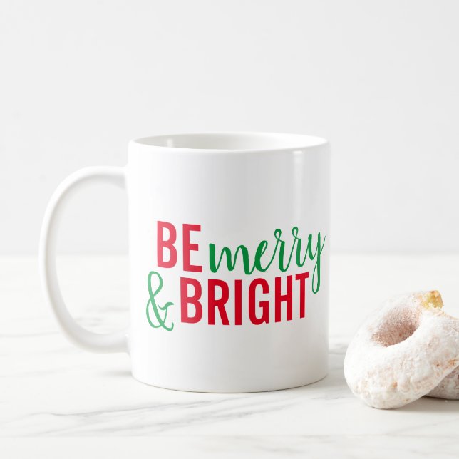 Taza De Café Ser feriado y brillante (Con donut)