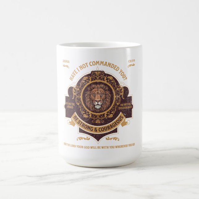 Taza De Café Ser fuerte y valiente (Centro)