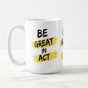 Taza De Café Ser grande en botella de agua de Acto