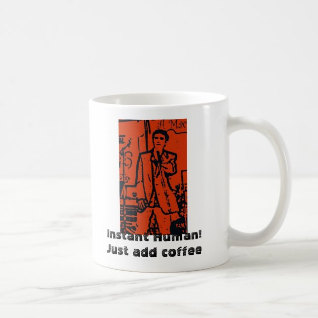 Taza De Café ¡Ser humano inmediato! Apenas añada el café (Derecha)