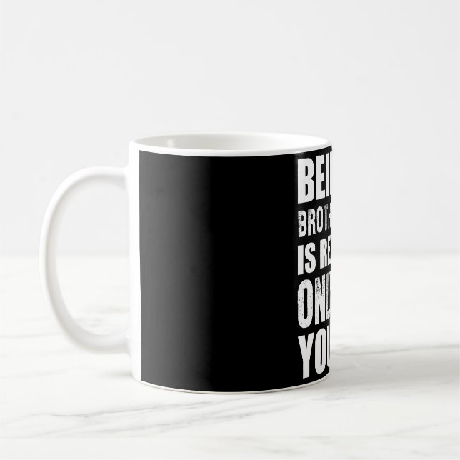 Taza De Café Ser mi cuñado Navidad de regalo hermano (Izquierda)