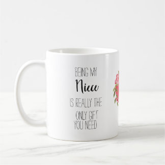 Taza De Café Ser mi Neice es el único regalo que necesitas,