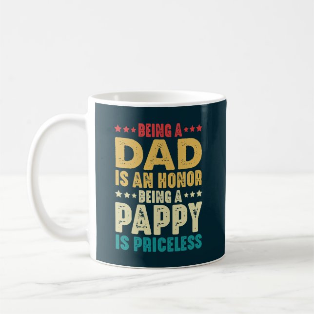 Taza De Café Ser Papá Es Un Honor Ser Papado No Tiene Precio (Izquierda)