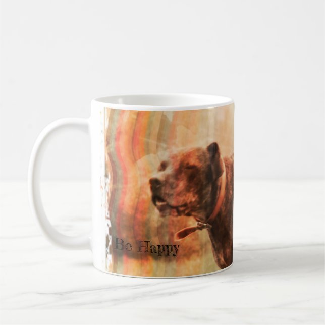 Taza De Café Ser perro feliz (Izquierda)