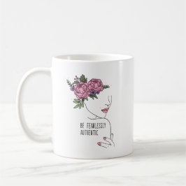 Taza De Café Ser Rosas auténticos sin miedo