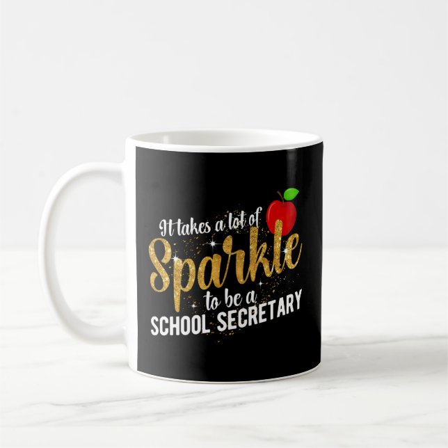 Taza De Café Ser Secretarios Escolares del Día del Secretario E (Izquierda)