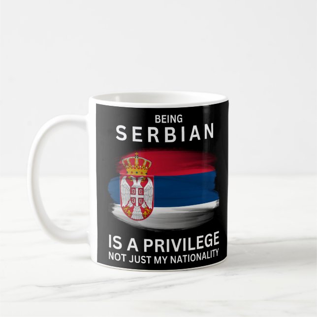 Taza De Café Ser serbio es un privilegio (Izquierda)