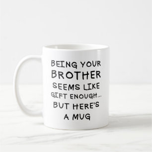 Taza De Café Ser tu hermano Navidades graciosos Mug 11oz Cerami