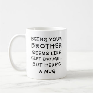 Taza De Café Ser tu hermano Navidades graciosos Mug 11oz Cerami