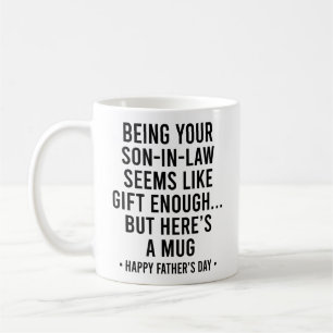 Taza De Café Ser tu yerno es un regalo suficiente Día del Padre