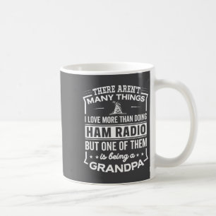 Taza De Café Ser un abuelo de radioaficionado divertido hombre 