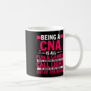 Taza De Café Ser Un Cna Es Divertido Y Juegos - Nur Médico De C