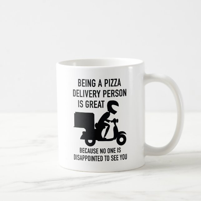 Taza De Café Ser un paradero de pizza es genial (Derecha)