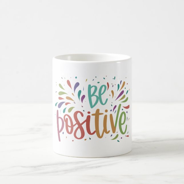 Taza De Café Ser un paro de pensamientos positivos (Centro)