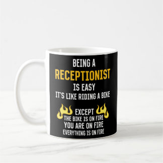 Taza De Café Ser un recepcionista es un simple encargado de rec