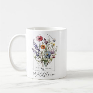 Taza De Café Ser un tanque de flores silvestres