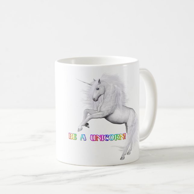 Taza De Café Ser unicornio (Anverso derecho)