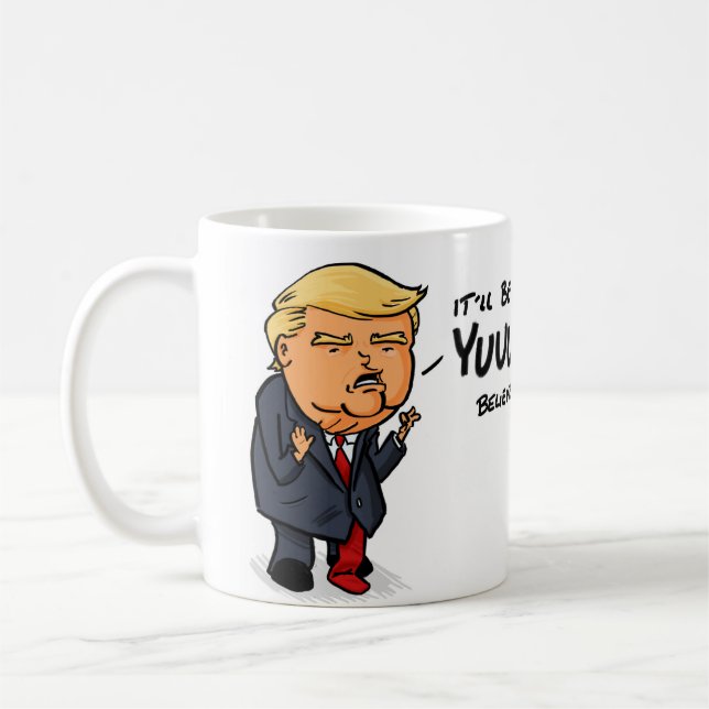 Taza De Café Será Yuge Donald Trump (Izquierda)