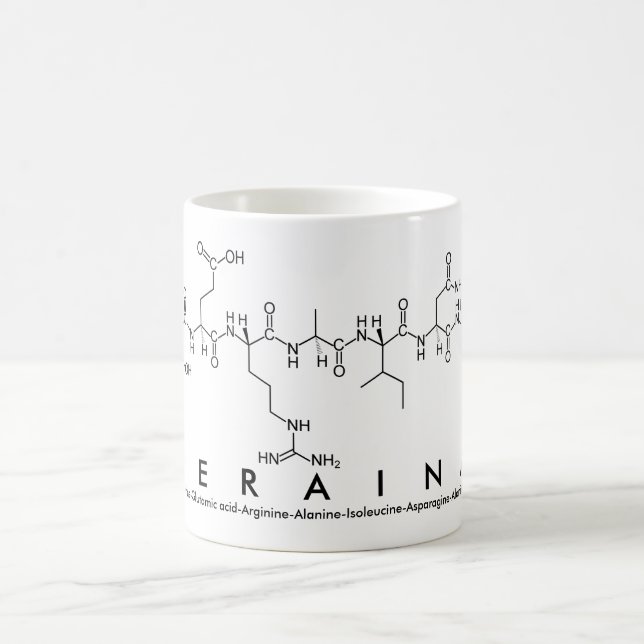 Taza De Café Seraina peptide name mug (Centro)