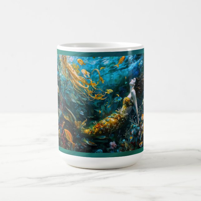 Taza De Café "Seraphina" - Hermosa sirena mística (Centro)