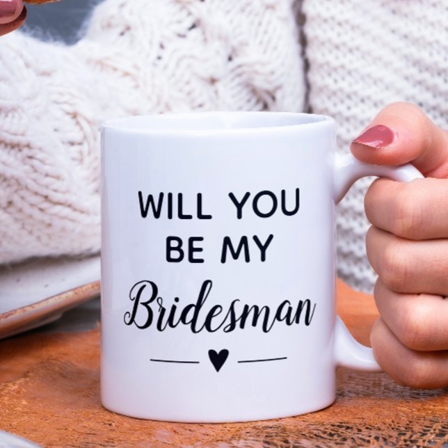 Taza De Café ¿Serás Mi Bridesman Propuesta de Boda (Subido por el creador)
