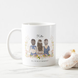Taza De Café ¿Serás mi dama de honor/Propuesta de dama de honor