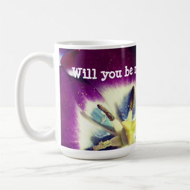 Taza De Café ¿Serás mi flor, Floral Mu? (Izquierda)