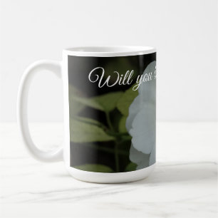 Taza De Café ¿Serás mi flor, foto de Flor Blanca?