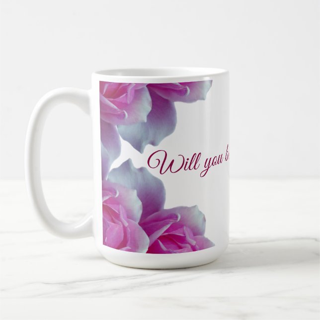 Taza De Café ¿Serás mi flor, Rosas? (Izquierda)
