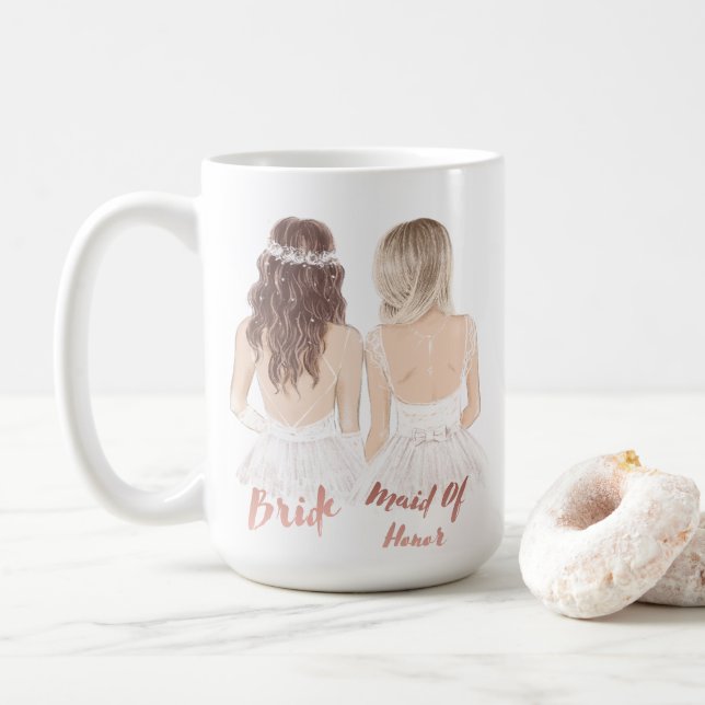 Taza De Café Serás Mi Mujer De Honor (Con donut)