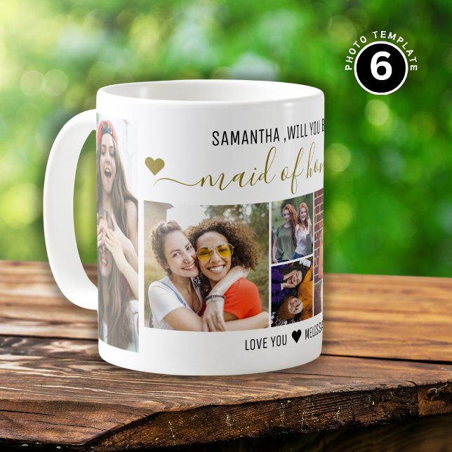 Taza De Café ¿Serás Mi Mujer De Honor Propuesta 6 Foto (Subido por el creador)
