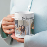 Taza De Café ¿Serás Mi Novia? | COLLAGE DE FOTOS<br><div class="desc">Pida a tu hermana, bestie o neice que sea tu dama de honor en tu boda con esta moda elegante y moderna colección de fotos. Con 3 fotos cuadradas de usted y luego persona a la que desea, con el tipo de letra del guión que se puede cambiar a cualquier...</div>