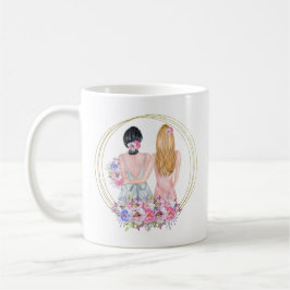 Taza De Café Serás Mi Noviaria Chicas Blonde Brunette