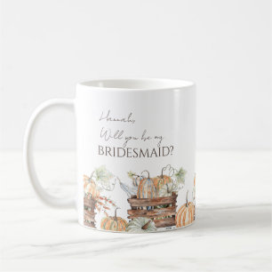 Taza De Café ¿Serás Mi Noviaria Personalizada Fall Mug