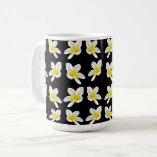 Taza De Café Serenade Primavera: Frangipanis Amarillos Sobre Ne