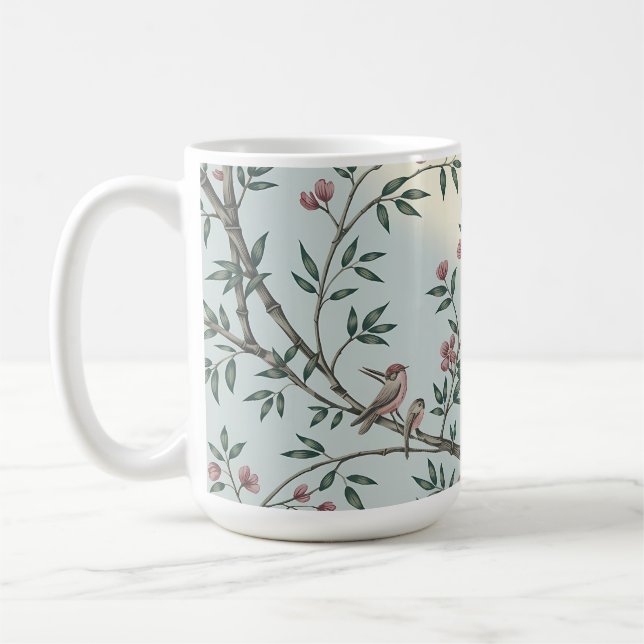 Taza De Café Serene Bamboo y Songbird Nature Mug (Izquierda)